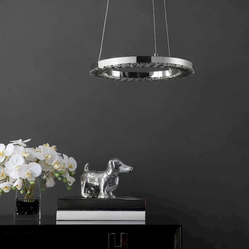 Suspension LED Messon de SAFAVIEH Lighting - 14 cm L x 14 cm P x 74 cm H