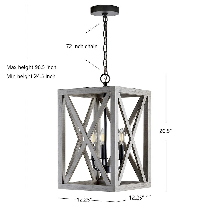SAFAVIEH Suspension Rabea - 12 L x 12 P x 73 H