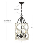Suspension SAFAVIEH Quinby - 12 x 12 x 26-98 - 12 cm L x 12 cm P x 74 cm H