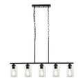 Suspension 5 lumières pour îlot de cuisine, 60 W, réglable, culot E26