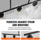 Suspension 5 lumières pour îlot de cuisine, 60 W, réglable, culot E26