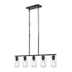 Suspension 5 lumières pour îlot de cuisine, 60 W, réglable, culot E26