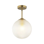 Suspension moderne à une lumière en verre texturé noir et or pour îlot de cuisine