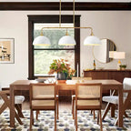 Suspensions linéaires industrielles à 3 lumières en forme de dôme pour îlot de cuisine