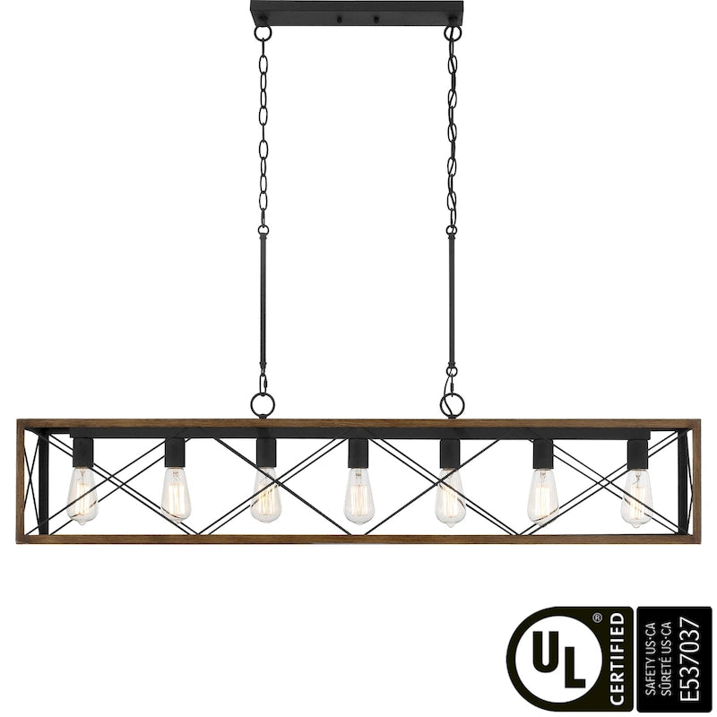 Lustre de cuisine moderne linéaire à 7 lumières de 48 pouces - 48