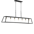 Luminaire pour îlot de cuisine moderne de style ferme, 7 lumières - 55