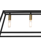Luminaire pour îlot de cuisine moderne de style ferme, 7 lumières - 55