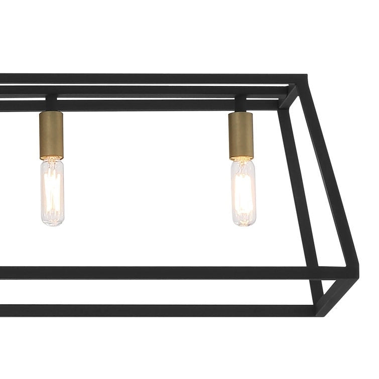 Luminaire pour îlot de cuisine moderne de style ferme, 7 lumières - 55