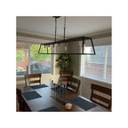 Luminaire pour îlot de cuisine moderne de style ferme, 7 lumières - 55