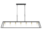 Luminaire pour îlot de cuisine moderne de style ferme, 7 lumières - 55