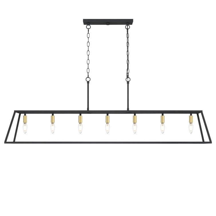 Luminaire pour îlot de cuisine moderne de style ferme, 7 lumières - 55