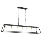 Luminaire pour îlot de cuisine moderne de style ferme, 7 lumières - 55