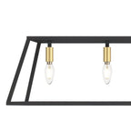 Luminaire pour îlot de cuisine moderne de style ferme, 7 lumières - 55