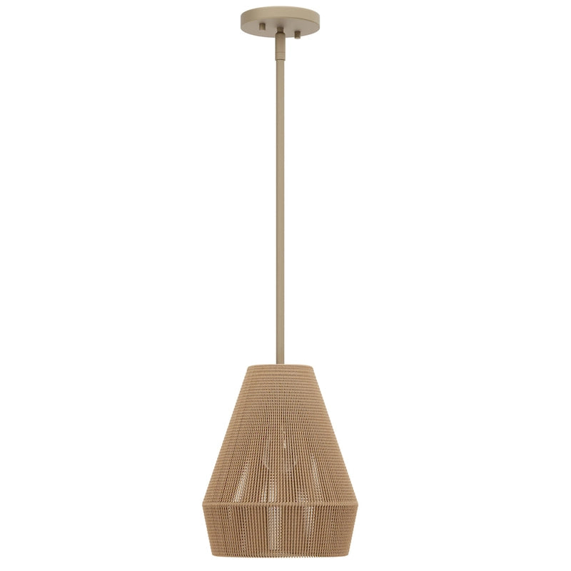 Applique murale Acroma 1 lumière style ferme côtière en rotin pour îlot de cuisine - Non disponible