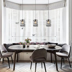 Suspension moderne de style ferme à une lumière, lanterne en fer pour îlot de cuisine