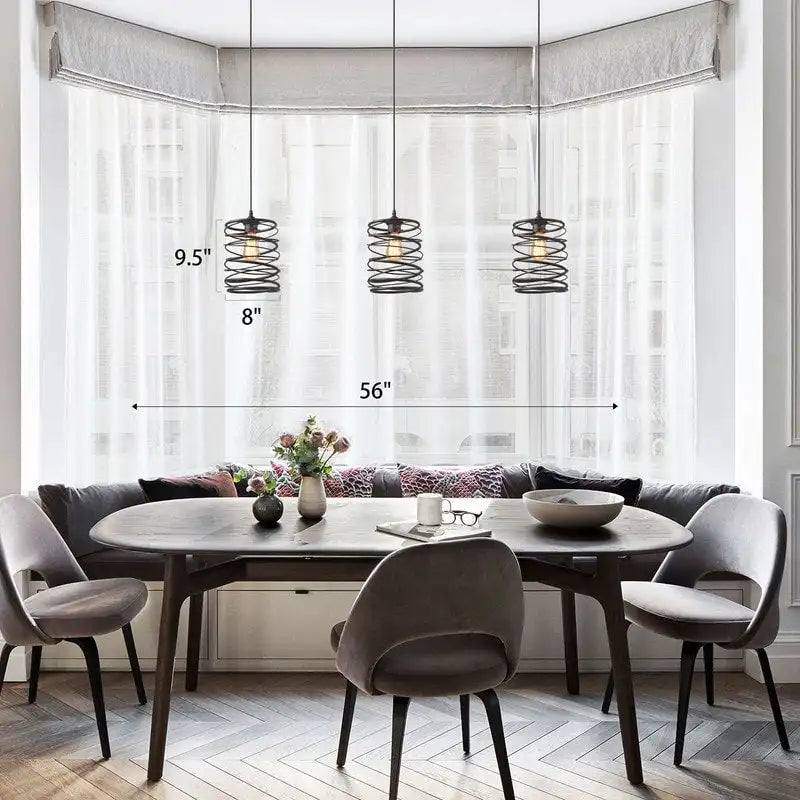 Suspension moderne de style ferme à une lumière, lanterne en fer pour îlot de cuisine