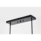 Îlot de cuisine réglable Witny de 122 cm avec 6 lumières