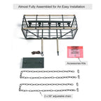 Lustre de style campagnard à 5 lumières, aspect bois, pour îlot de cuisine - L26 x l10,2 x H19,7