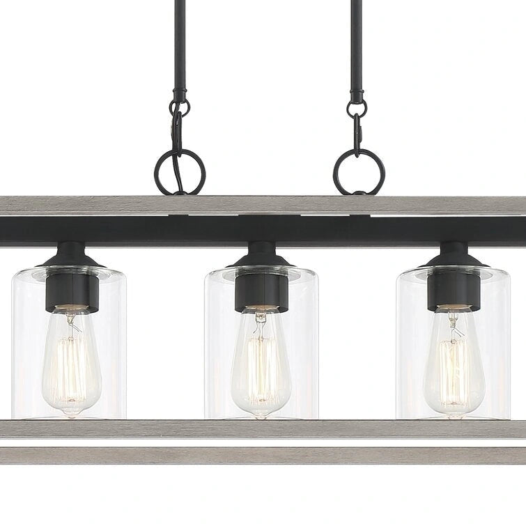 Lustre moderne linéaire Acroma à 5 lumières de 94 cm (37 po) - Certifié UL - 97 cm (38 po)