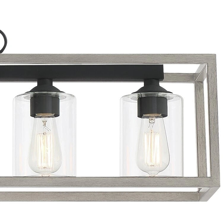 Lustre moderne linéaire Acroma à 5 lumières de 94 cm (37 po) - Certifié UL - 97 cm (38 po)
