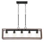 Lustre moderne linéaire Acroma à 5 lumières de 94 cm (37 po) - Certifié UL - 97 cm (38 po)