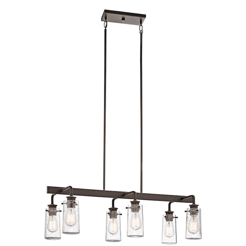 Kichler Lighting Braelyn Collection 6-light Olde Bronze Linear Chandelier