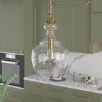 Suspension Verona 11 pouces de large avec abat-jour en verre - 11 pouces de large