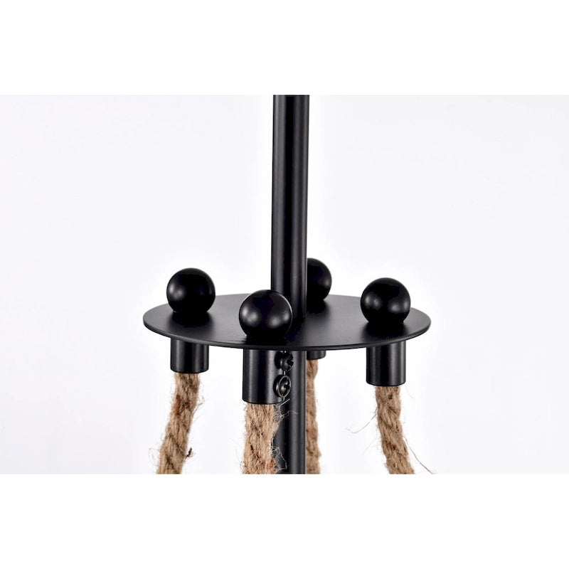 Suspension lumineuse Medeia 11 pouces avec abat-jour en verre bohème noir mat