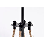 Suspension lumineuse Medeia 11 pouces avec abat-jour en verre bohème noir mat