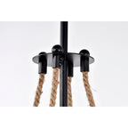 Suspension lumineuse Medeia 11 pouces avec abat-jour en verre bohème noir mat