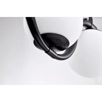 Suspension Fenix ​​Wave en verre opaque de 96,5 cm (38 pouces) à 5 lumières