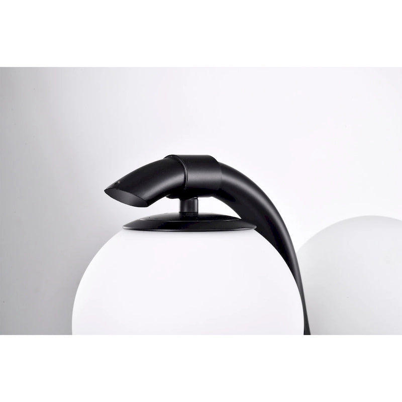 Suspension Fenix ​​Wave en verre opaque de 96,5 cm (38 pouces) à 5 lumières