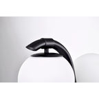 Suspension Fenix ​​Wave en verre opaque de 96,5 cm (38 pouces) à 5 lumières