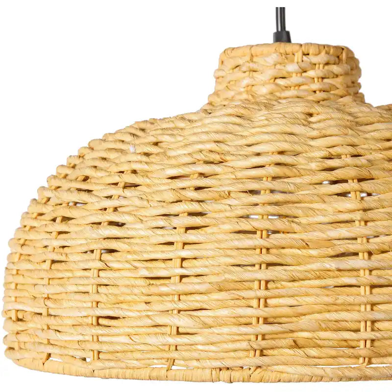 Suspension Maseera en jonc de mer, style panier côtier - 66 cm H x 14 cm L x 14 cm P