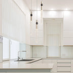 Suspension LED à 3 lumières avec cristal et variateur, plafonnier suspendu