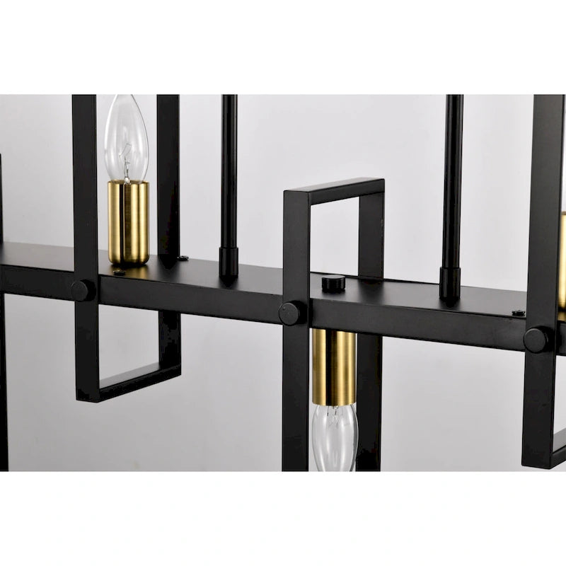 Lustre Mia 32 pouces style bougie pour îlot de cuisine, 5 lumières - Non disponible