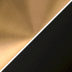 Suspension Alvia de 37 cm de large avec abat-jour en métal et verre - 37 cm de large