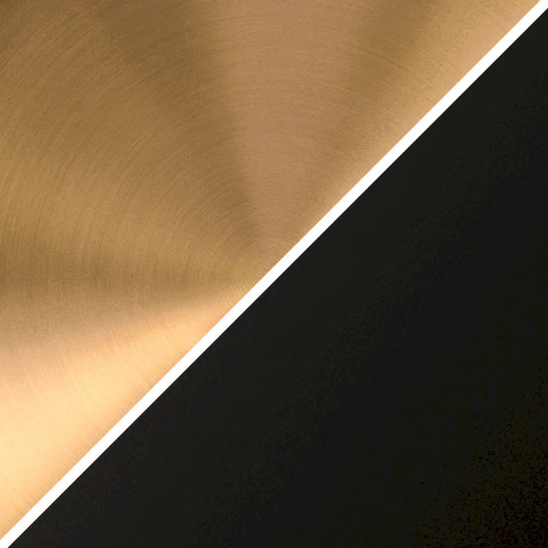 Suspension Alvia de 37 cm de large avec abat-jour en métal et verre - 37 cm de large