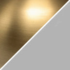 Suspension Alvia de 37 cm de large avec abat-jour en métal et verre - 37 cm de large