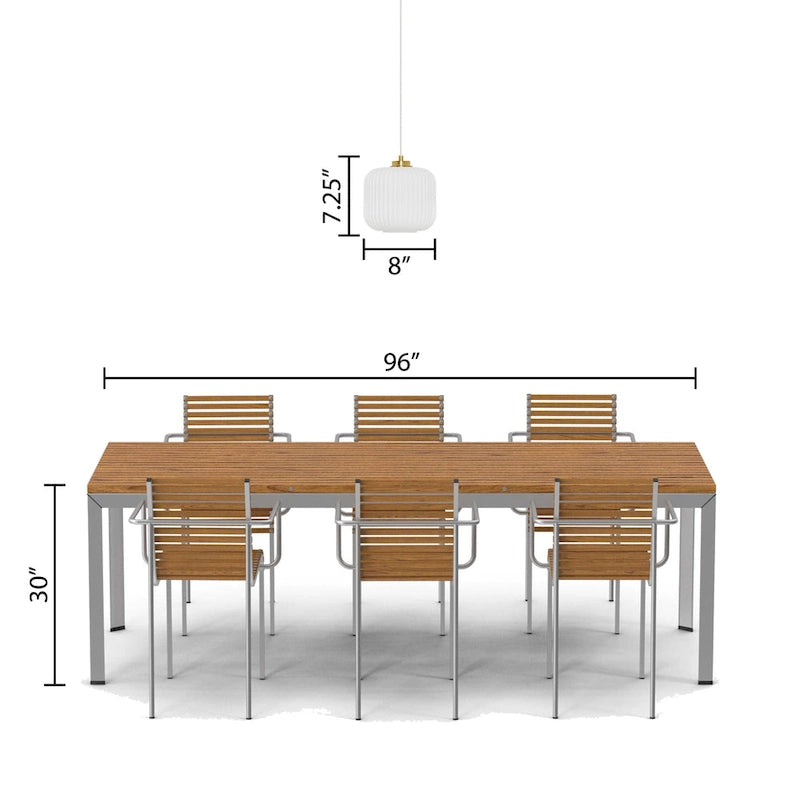 Suspension globe en verre et métal Digby River of Goods - Non disponible