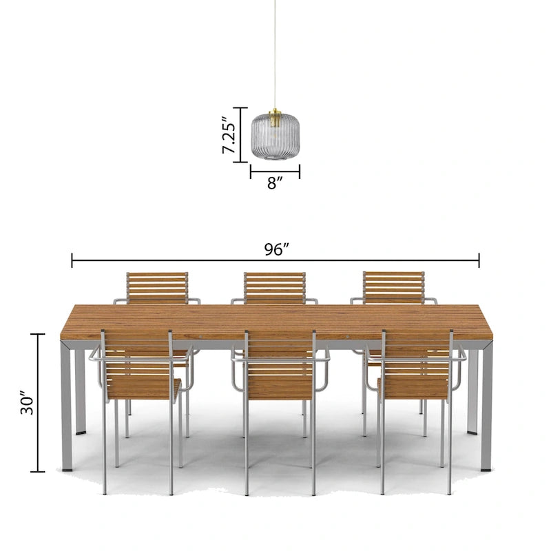 Suspension globe en verre et métal Digby River of Goods - Non disponible