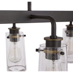 Lustre linéaire à 8 lumières en bronze vieilli de la collection Braelyn de Kichler Lighting