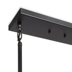 Lustre linéaire à 8 lumières en bronze vieilli de la collection Braelyn de Kichler Lighting