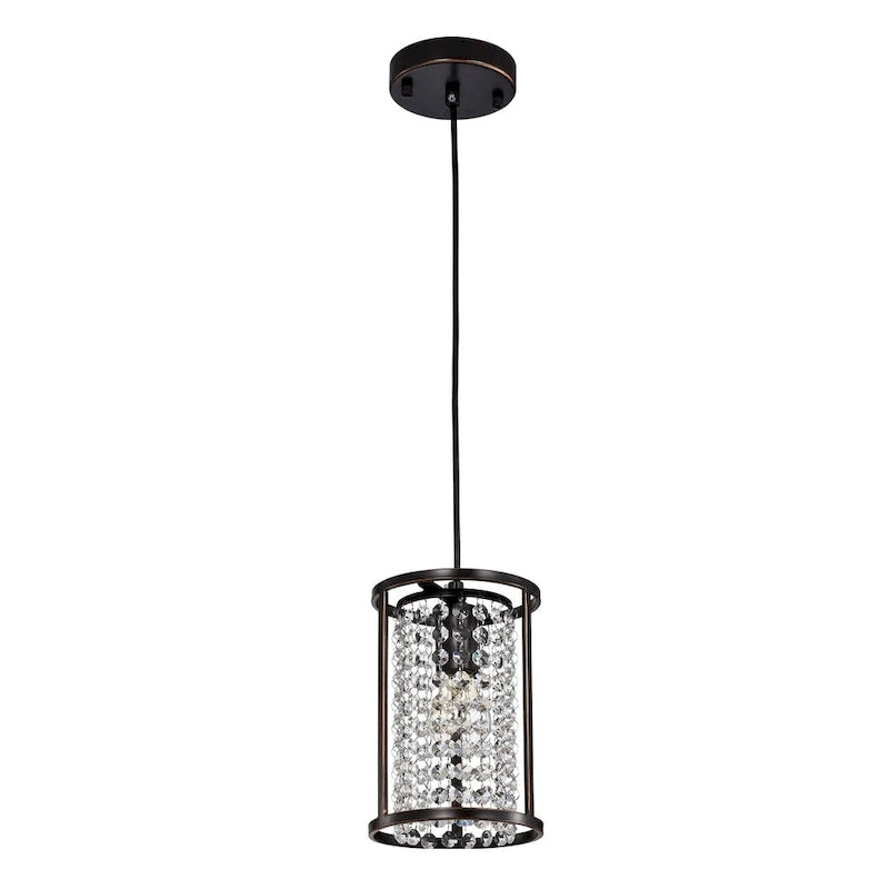 Suspension Chalte en bronze huilé à une lumière de 15 cm