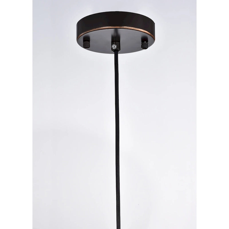 Suspension Chalte en bronze huilé à une lumière de 15 cm