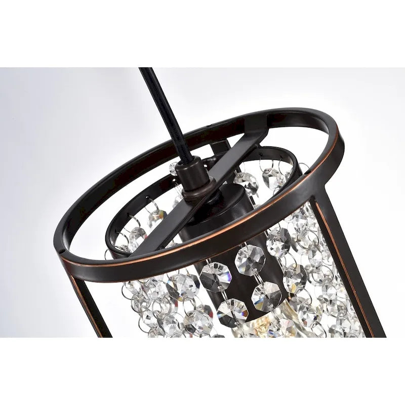 Suspension Chalte en bronze huilé à une lumière de 15 cm