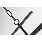 Luminaire linéaire antique noir à 4 lumières pour îlot de cuisine avec abat-jour en verre ambré