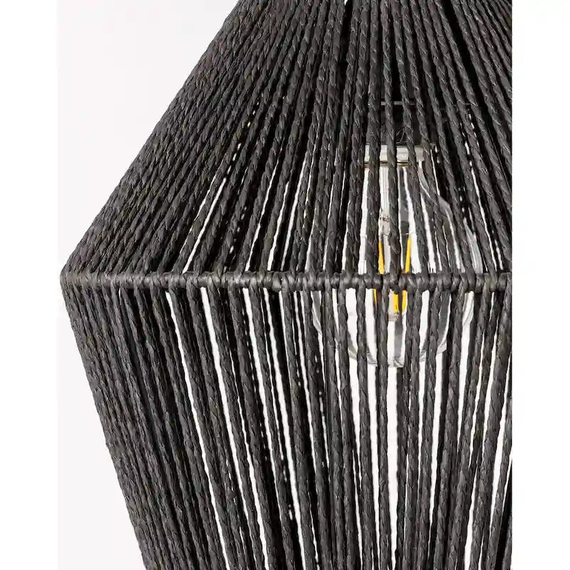 Suspension Camerano en rotin synthétique style côtier - 71 cm H x 11 cm L x 11 cm P