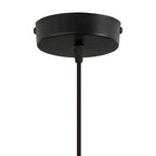 Suspension Niles River of Goods en rotin beige et bois, hauteur réglable, 25,4 cm (10 po) - 25,4 x 25,4 x 40,1 cm (10 x 10 x 15,8/80,8 po)