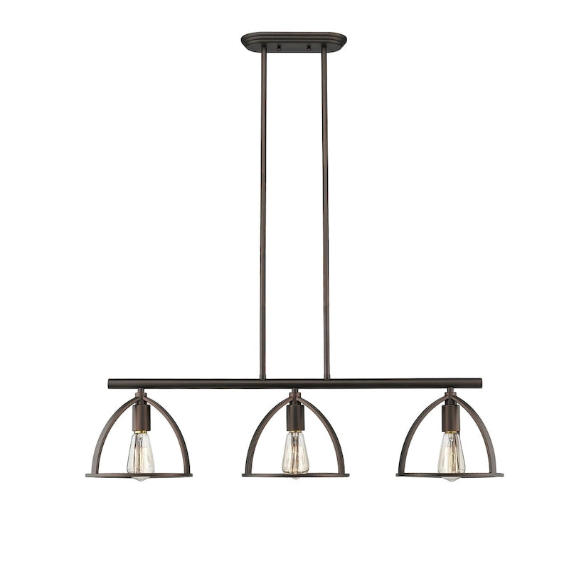 3-light Oil Rubbed Bronze Island Fixture